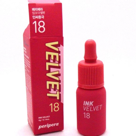 PERIPERA VELVET Ink Velvet Lip Tint No.18 Star Plum Pink 0.14oz/4g NIB - Picture 1 of 1